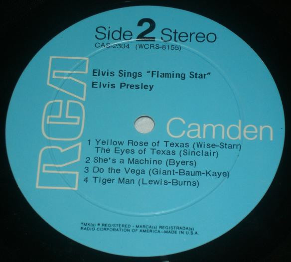 Elvis Presley : Elvis Sings Flaming Star (LP,Compilation,Reissue)
