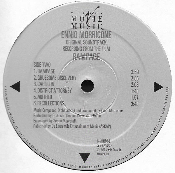 Ennio Morricone : Rampage (Original Motion Picture Soundtrack) (LP,Album)