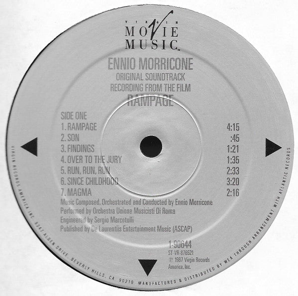 Ennio Morricone : Rampage (Original Motion Picture Soundtrack) (LP,Album)