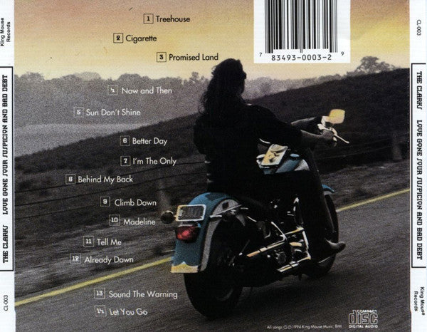 Clarks (4), The : Love Gone Sour Suspicion And Bad Debt (Album)