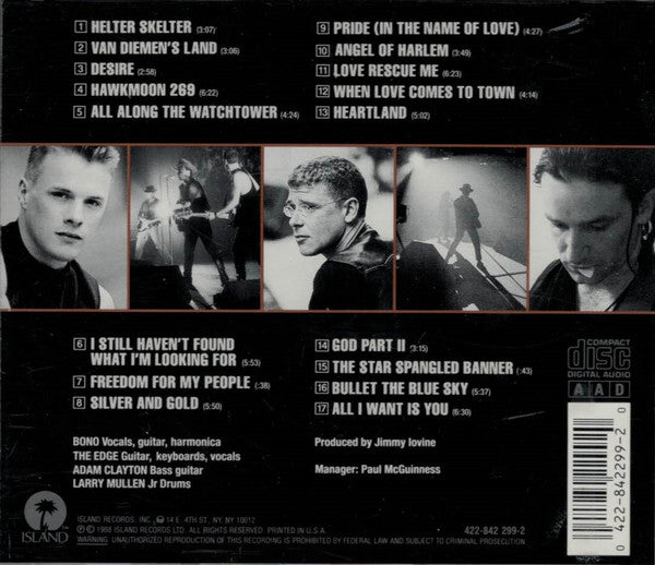 U2 : Rattle And Hum (Album,Reissue,Repress)