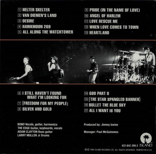U2 : Rattle And Hum (Album,Reissue,Repress)