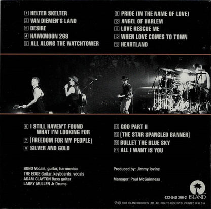 U2 : Rattle And Hum (Album,Reissue,Repress)