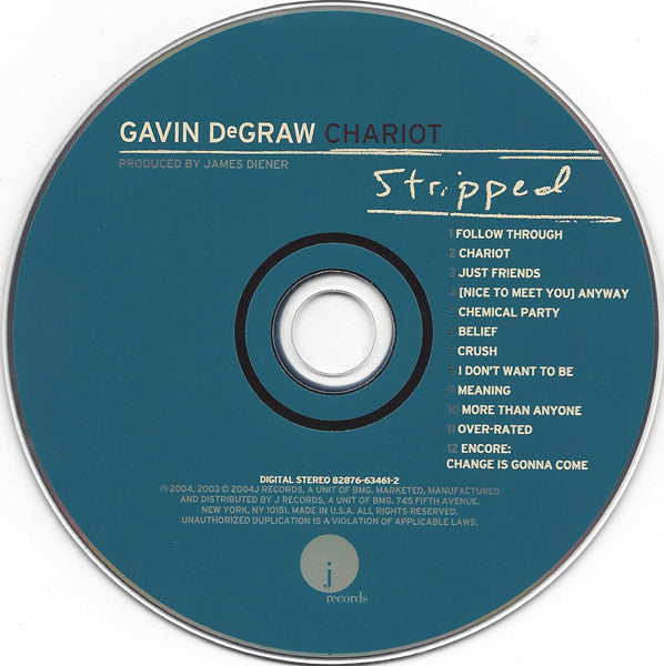 Gavin DeGraw : Chariot (Album,Special Edition)