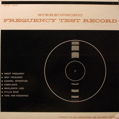 CBS Laboratories : Stereophonic Frequency Test Record (Issue 1) (LP,Stereo)