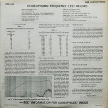 CBS Laboratories : Stereophonic Frequency Test Record (Issue 1) (LP,Stereo)