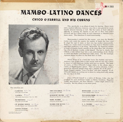 Chico O'Farrill Y All Stars Cubano : Mambo Latino Dances (LP,Mono,Reissue)