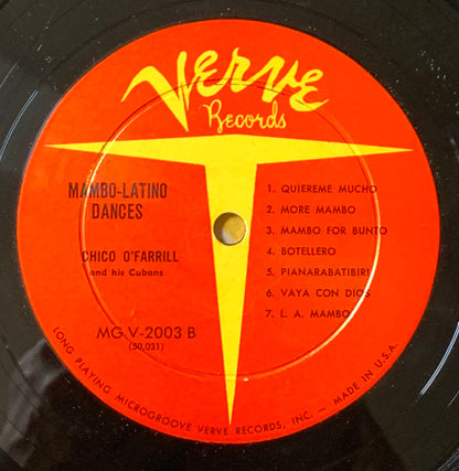 Chico O'Farrill Y All Stars Cubano : Mambo Latino Dances (LP,Mono,Reissue)