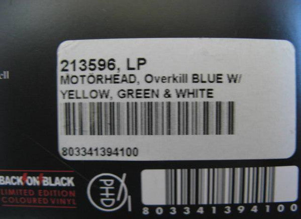 Motörhead : Overkill (LP,Album,Limited Edition,Reissue)