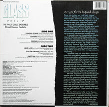 Philip Glass : Songs From Liquid Days (LP,Album,Stereo)