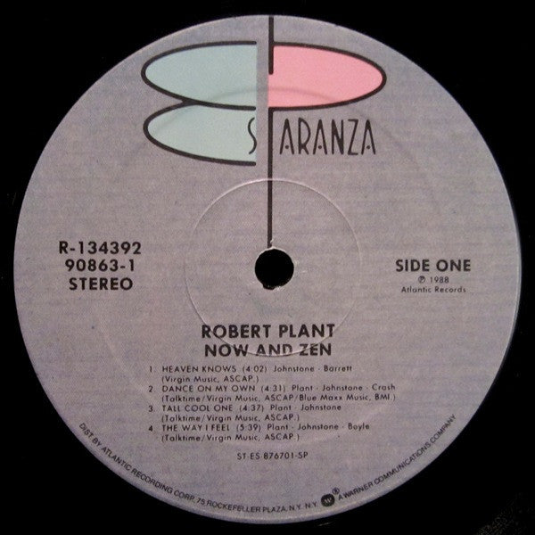 Robert Plant : Now And Zen (LP,Album,Club Edition)