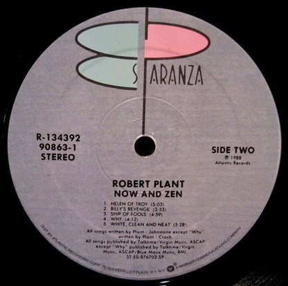 Robert Plant : Now And Zen (LP,Album,Club Edition)