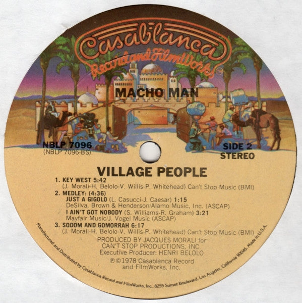 Village People : Macho Man (LP,Album,Stereo)