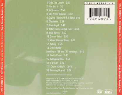 Roy Orbison : The Very Best Of Roy Orbison (Compilation,Remastered)