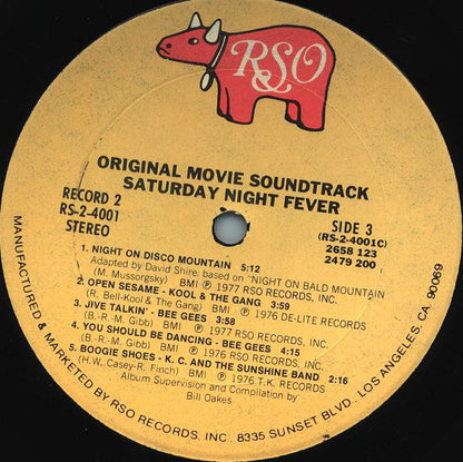 Various : Saturday Night Fever (The Original Movie Sound Track) (LP,Album,Compilation,Repress)