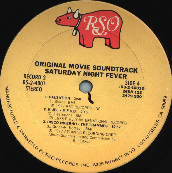Various : Saturday Night Fever (The Original Movie Sound Track) (LP,Album,Compilation,Repress)