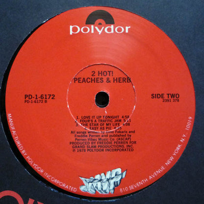 Peaches & Herb : 2 Hot! (LP,Album)