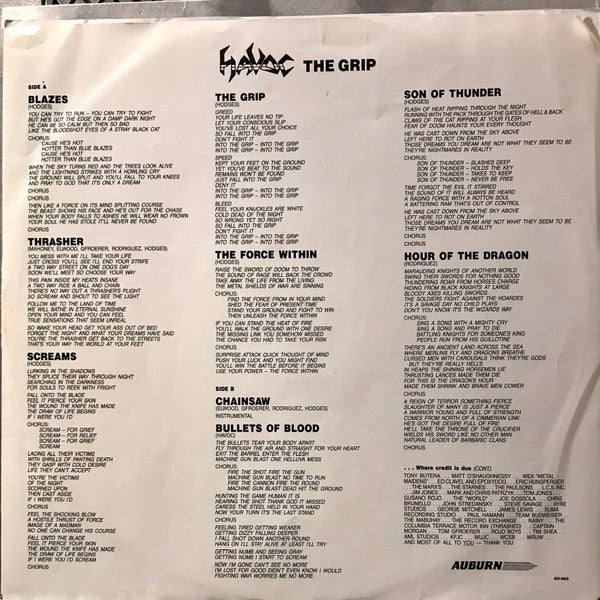 Havoc (17) : The Grip (LP,Album)