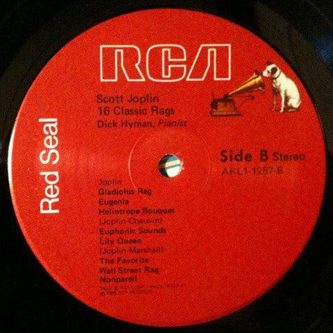 Scott Joplin, Dick Hyman : 16 Classic Rags (LP,Stereo)