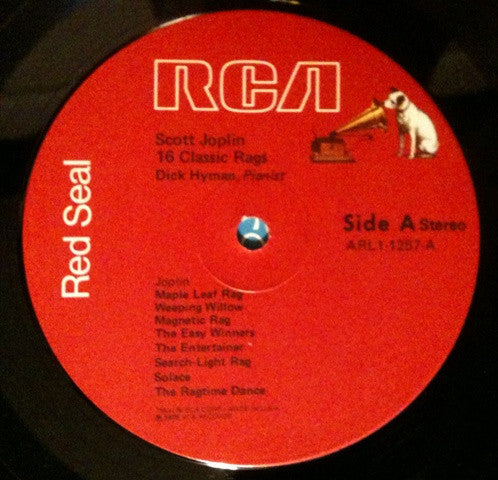 Scott Joplin, Dick Hyman : 16 Classic Rags (LP,Stereo)