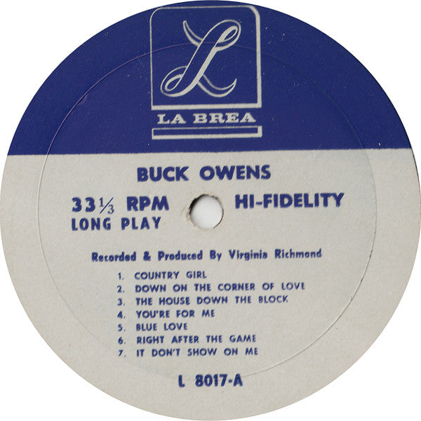 Buck Owens : Buck Owens (LP,Album,Mono)