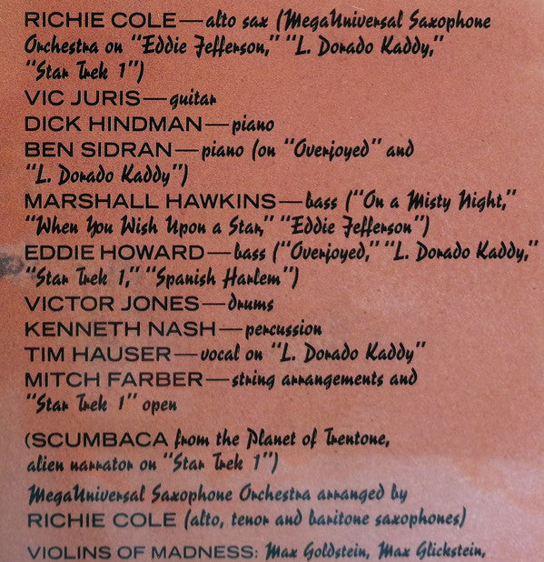 Richie Cole : Popbop (LP)