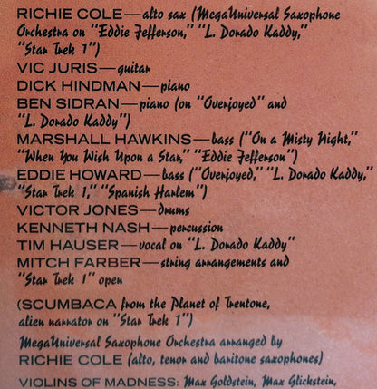 Richie Cole : Popbop (LP)