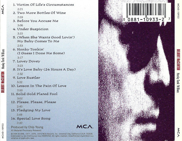 Delbert McClinton : Honky Tonk 'N' Blues (Compilation)