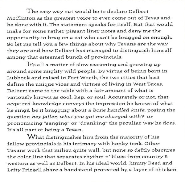 Delbert McClinton : Honky Tonk 'N' Blues (Compilation)