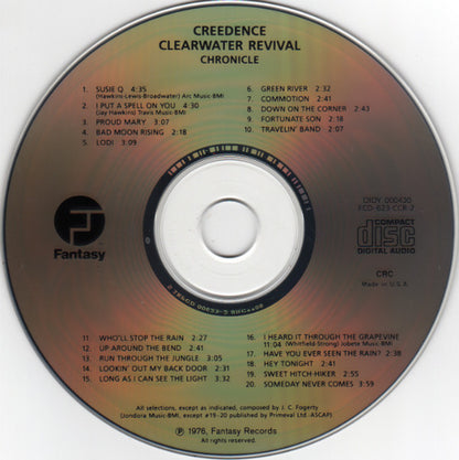 Creedence Clearwater Revival Featuring John Fogerty : Chronicle (The 20 Greatest Hits) (Compilation,Club Edition)