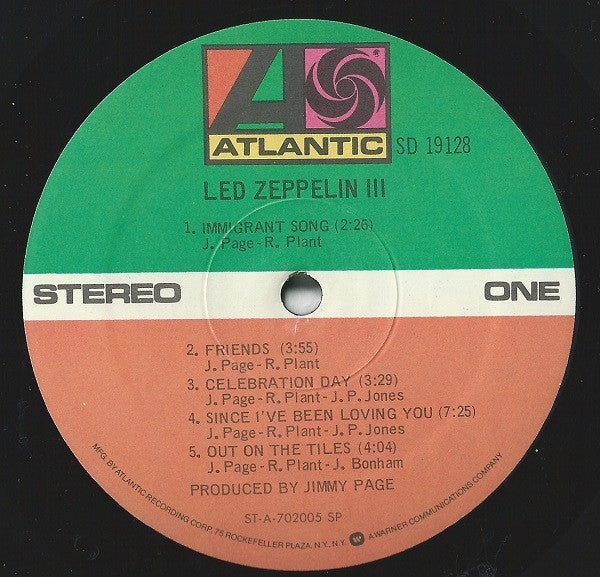 Led Zeppelin : Led Zeppelin III (LP,Album,Reissue)