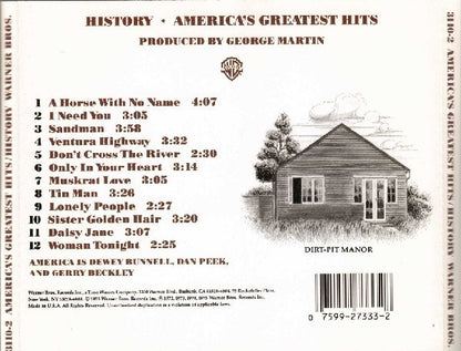 America (2) : History • America's Greatest Hits (Compilation,Reissue)