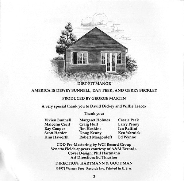 America (2) : History • America's Greatest Hits (Compilation,Reissue)