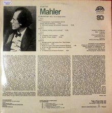 Gustav Mahler, Czech Philharmonic Orchestra, The, Václav Neumann, Karel Berman : Fifth Symphony Songs (LP,Album,Quadraphonic,Repress)