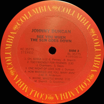 Johnny Duncan (3) : See You When The Sun Goes Down (LP,Album)