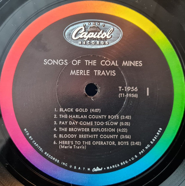 Merle Travis : Songs Of The Coal Mines (LP,Album,Mono)