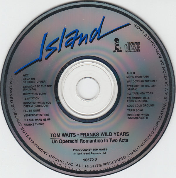 Tom Waits : Franks Wild Years (Album)
