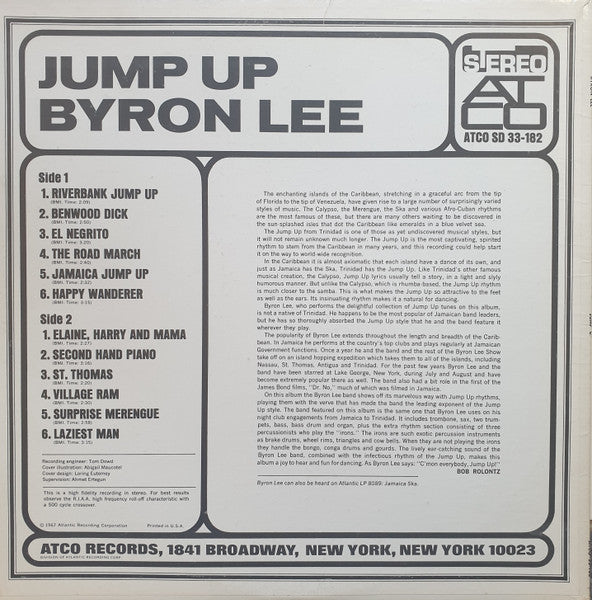 Byron Lee : Jump Up (LP,Album,Stereo)