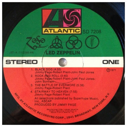 Led Zeppelin : Untitled (LP,Album,Club Edition)