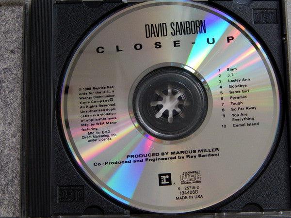 David Sanborn : Close-Up (Album,Club Edition)