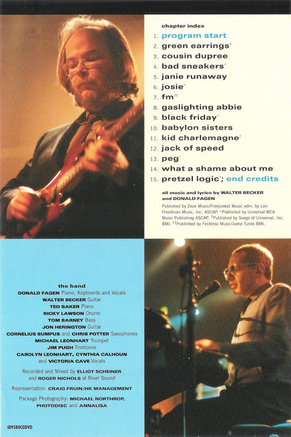 Steely Dan : Two Against Nature - Steely Dan's Plush TV Jazz-Rock Party In Sensuous Surround Sound (DVD-Video,NTSC)