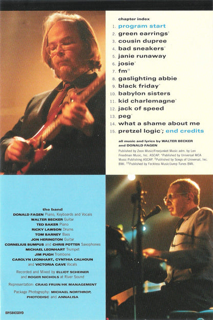 Steely Dan : Two Against Nature - Steely Dan's Plush TV Jazz-Rock Party In Sensuous Surround Sound (DVD-Video,NTSC)