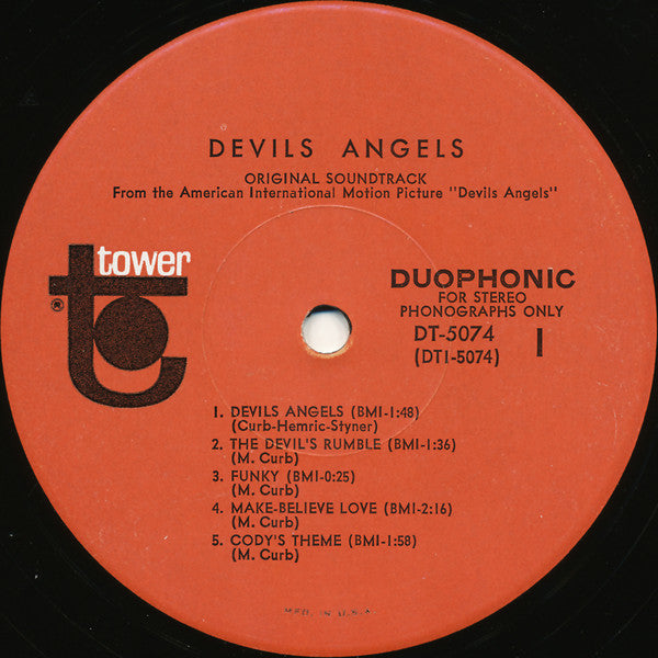 Jerry And The Portraits / Davie Allan & The Arrows : Original Motion Picture Sound Track Recording From Roger Corman's "Devil's Angels" (LP,Album,Stereo)