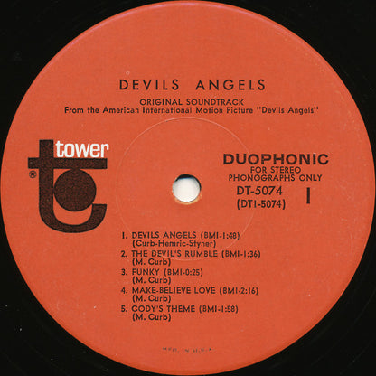 Jerry And The Portraits / Davie Allan & The Arrows : Original Motion Picture Sound Track Recording From Roger Corman's "Devil's Angels" (LP,Album,Stereo)