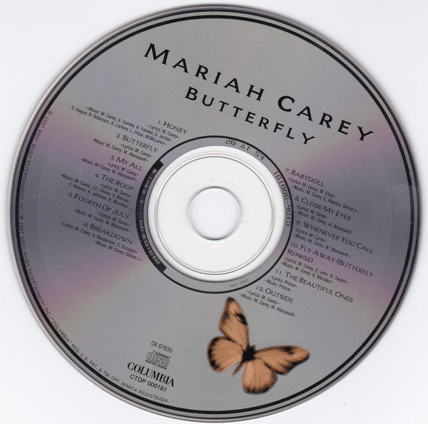 【新品未開封】BUTTERFLY (USED) MARIAH CAREY Mariah Carey, Butterfly (The Remixes), CD Single Promo