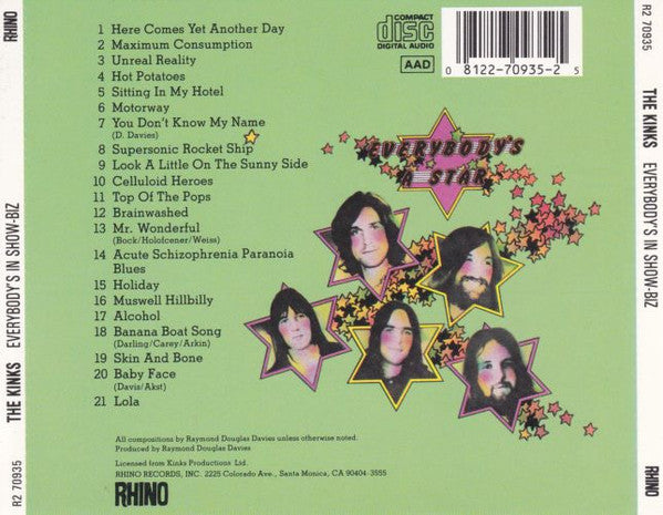 Kinks, The : Everybody's In Show-Biz - Everybody's A Star (Album,Reissue,Remastered)