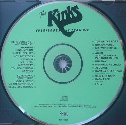 Kinks, The : Everybody's In Show-Biz - Everybody's A Star (Album,Reissue,Remastered)