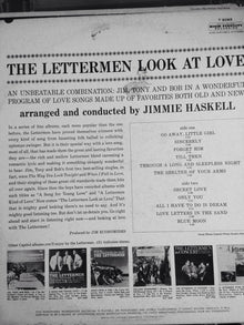 Lettermen, The : Look At Love (LP,Album,Mono)