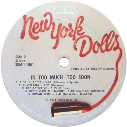 New York Dolls : In Too Much Too Soon (LP,Album,Stereo)