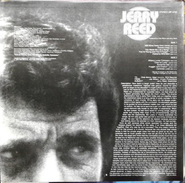 Jerry Reed : Jerry Reed (LP,Album)